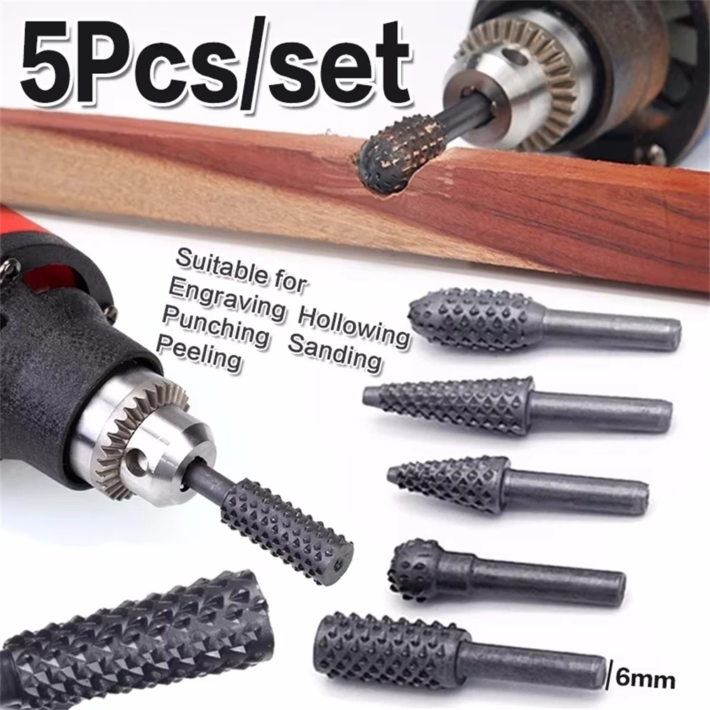 Woodworking Files And Rasps - 5 шт. роторные напильники для рукоделия,
