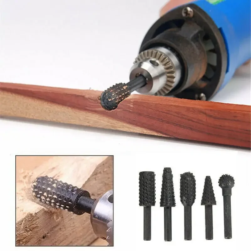 5 шт. роторные напильники для  – обзор и цена Woodworking Files And Rasps
