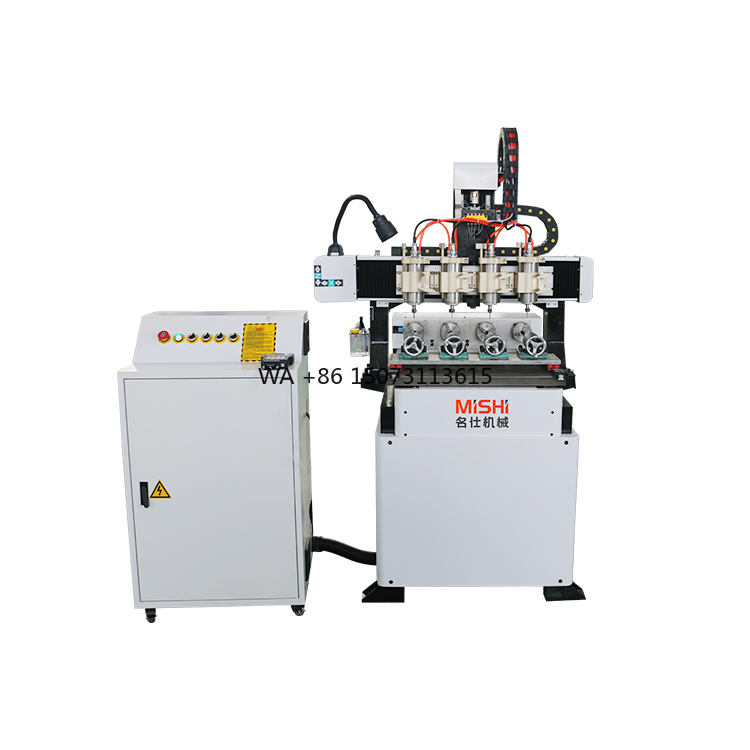Маленький многоголовочный 4-ос – обзор и цена Woodworking Cnc Router Machine Price