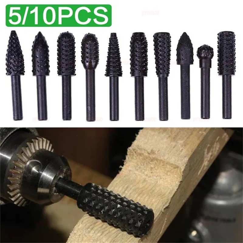 5 шт./10 шт., набор борфрез с  – обзор и цена Woodworking Files And Rasps