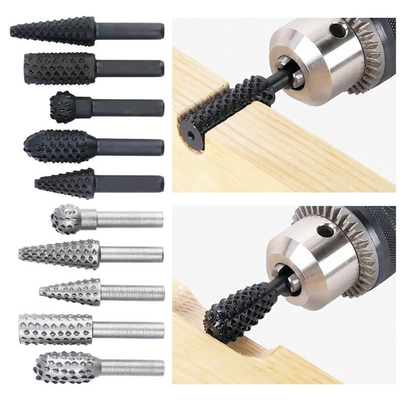 5 шт./10 шт., набор борфрез с  – обзор и цена Woodworking Files And Rasps